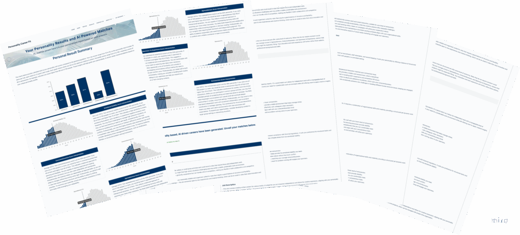 Ai powered personality based career report